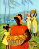 Caribbean Art - Janice Sylvia Brock - Banana Crop