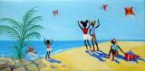 Caribbean Art - Janice Sylvia Brock - Kites