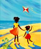 Caribbean Art - Janice Sylvia Brock - One Kite