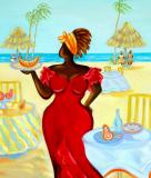 Caribbean Art - Janice Sylvia Brock - Scarlet